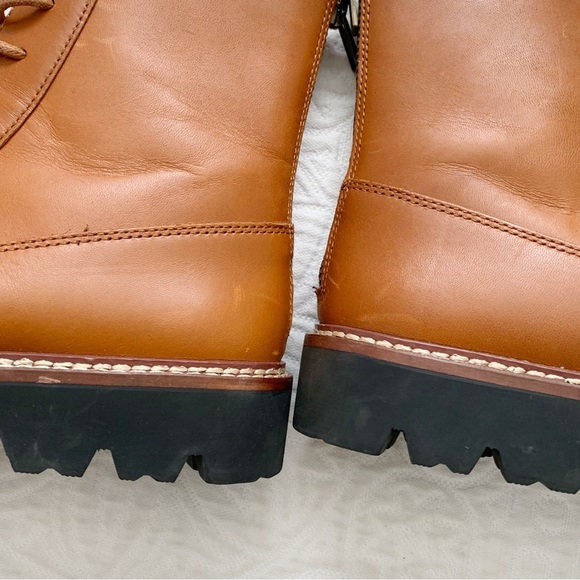 Madewell The Citywalk Lugsole Lace-Up Boot, English Saddle - Picture 10 of 12